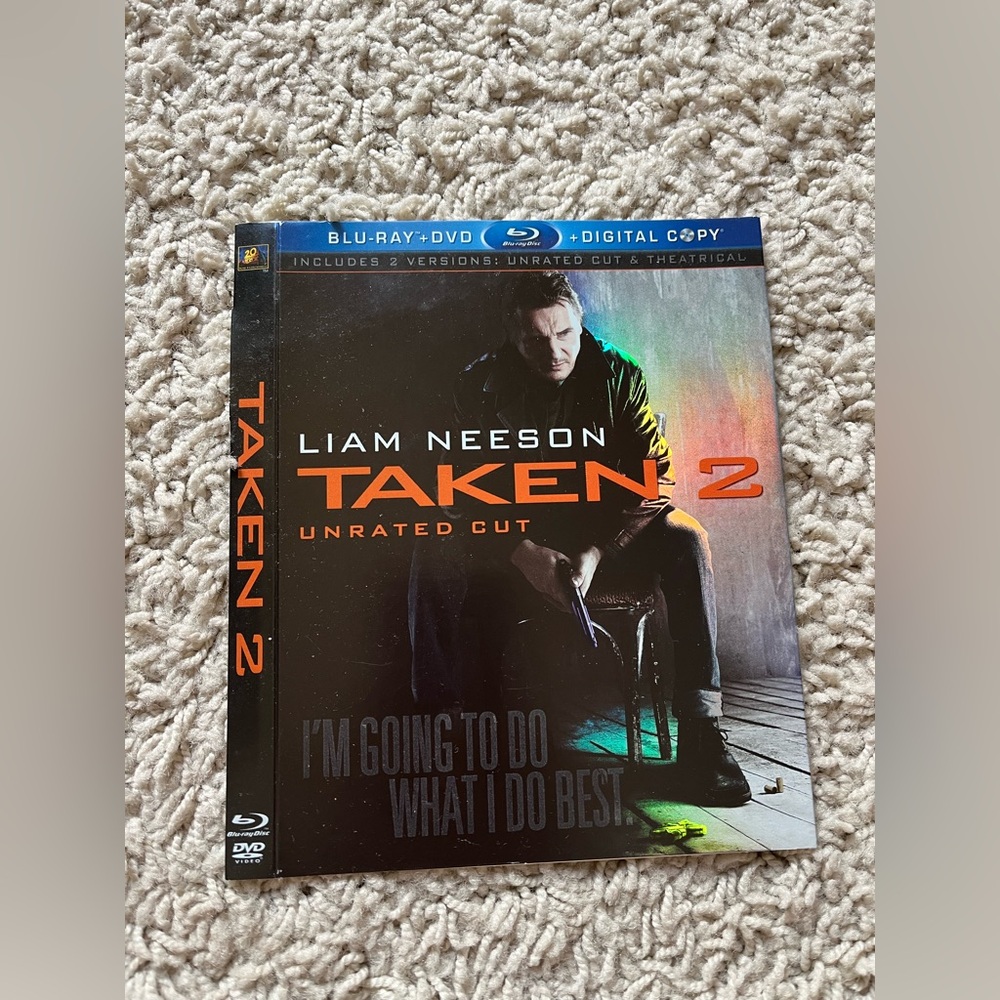 Taken 2 Blu-ray‎ Unrated/Theatrical Slipcover ONLY NO MOVIE Liam Nelson Action✅
